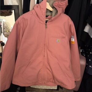 Pink Carhartt Sherpa Lined Jacket